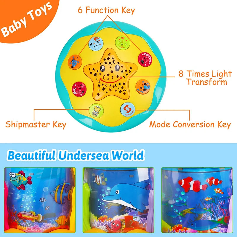 Ocean Light Rotary Projector Musical Toys