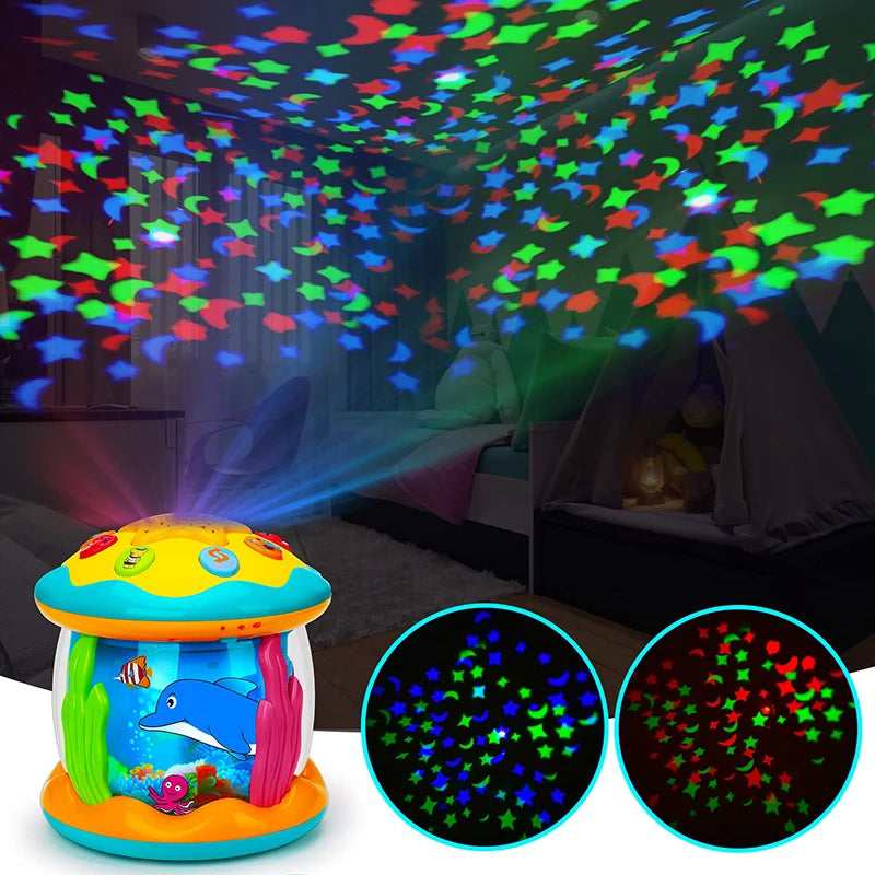 Ocean Light Rotary Projector Musical Toys